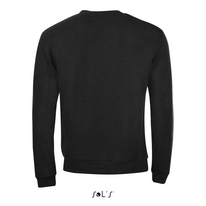 Sweat-shirt noir à manches longues vu de dos