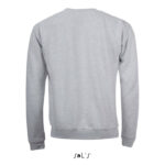 Sweat-shirt gris à manches longues vu de dos