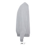 Sweat-shirt gris simple vu de côté
