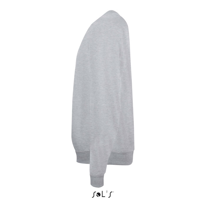 Sweat-shirt gris simple vu de côté