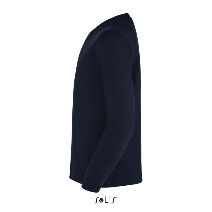 T-shirt manches longues bleu marine unisexe