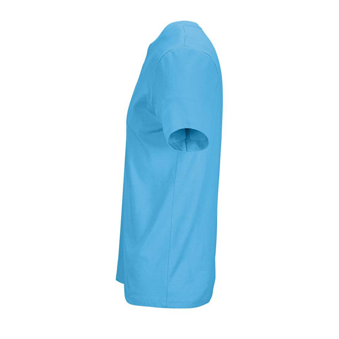 T-shirt bleu clair vu de côté
