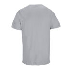 Dos d’un t-shirt gris uni basique