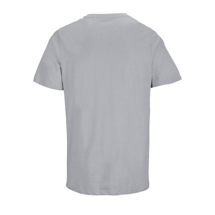 Dos d’un t-shirt gris uni basique