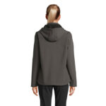 Veste à capuche grise vue de dos