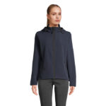 Veste à capuche femme bleu foncé