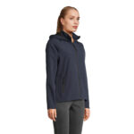Veste softshell femme noire avec capuche