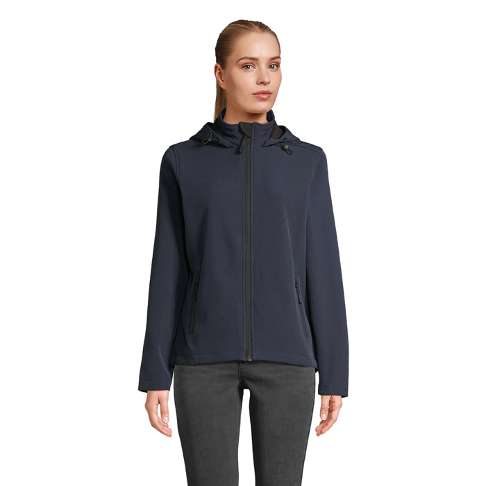 Veste à capuche femme bleu foncé