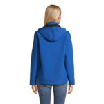 Veste bleue à capuche vue de dos