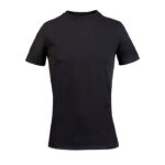 T-shirt noir simple à manches courtes