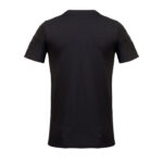 Dos d’un t-shirt noir simple