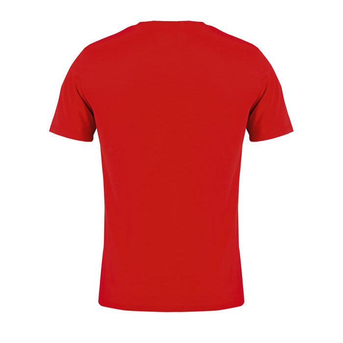 T-shirt rouge simple vu de dos