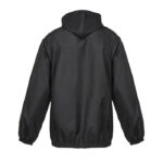 Veste noire à capuche vue de dos
