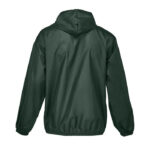 Veste imperméable verte avec capuche