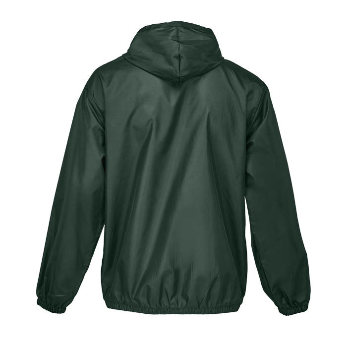 Veste imperméable verte avec capuche