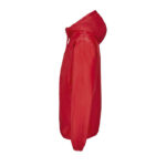 Veste imperméable rouge avec capuche