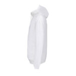 Veste à capuche blanche vue de profil