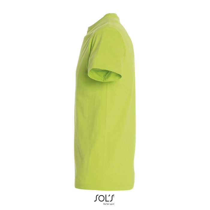 T-shirt vert citron vu de côté