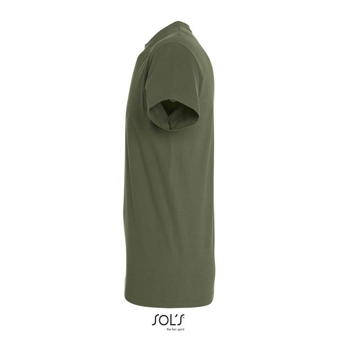 T-shirt vert kaki vu de côté