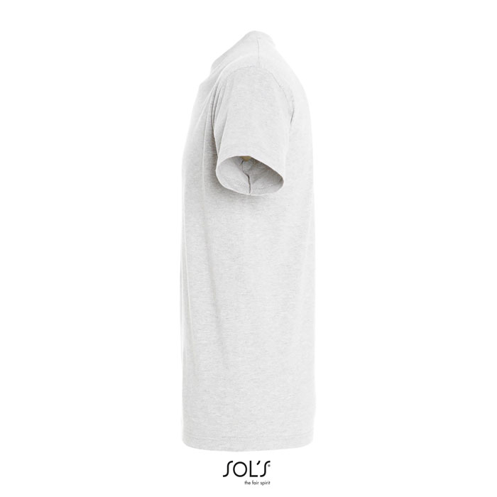 T-shirt gris clair vu de côté