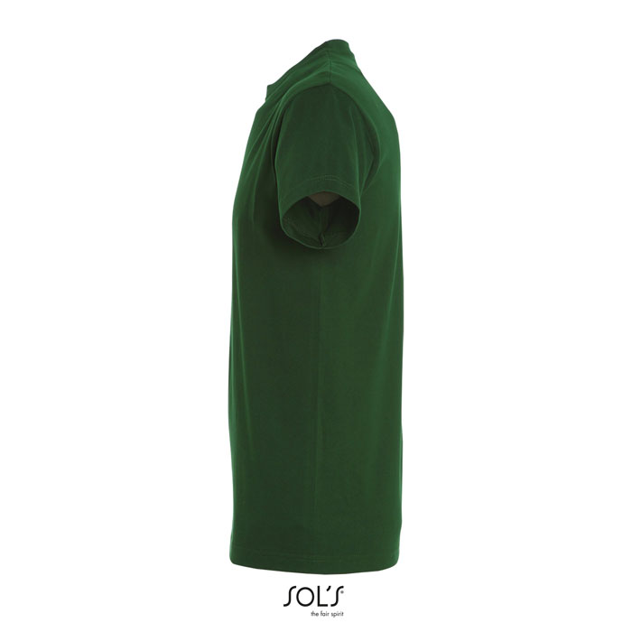 T-shirt vert uni vu de côté