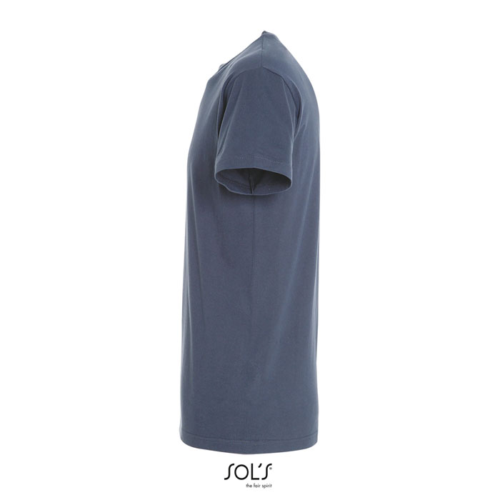 T-shirt bleu marine vu de côté