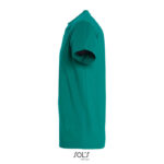 T-shirt vert uni vu de côté