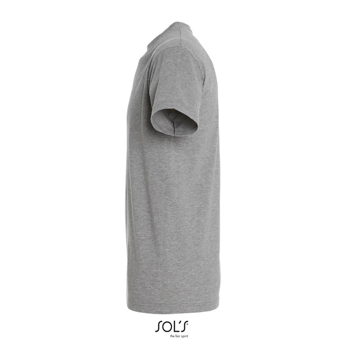 T-shirt gris vu de profil
