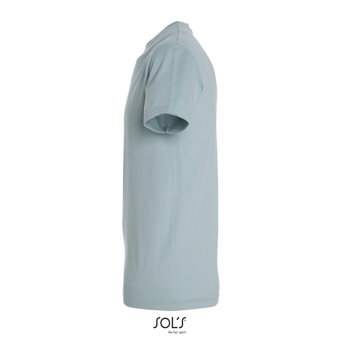 T-shirt gris clair vu de côté