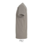 T-shirt gris clair vu de côté
