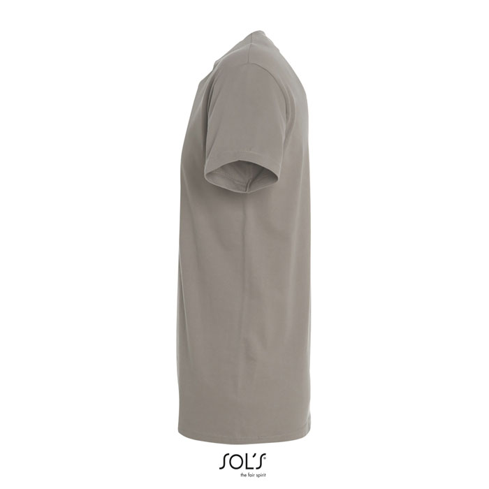 T-shirt gris clair vu de côté