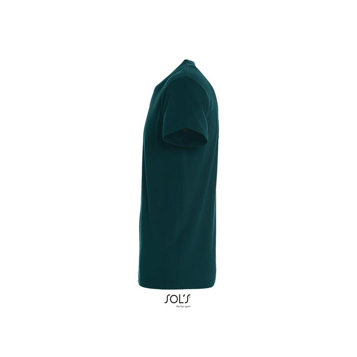 T-shirt vert foncé vu de profil