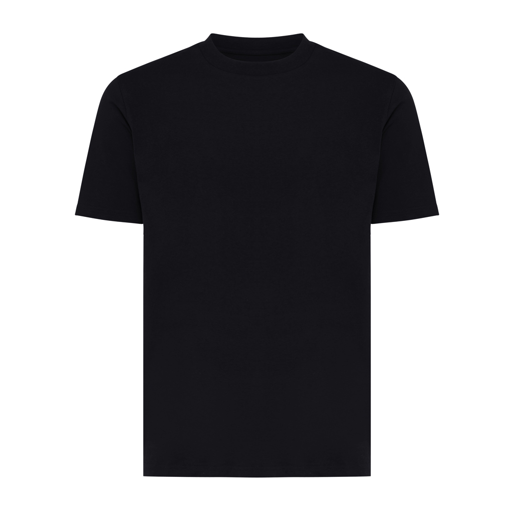 T-shirt uni noir à manches courtes