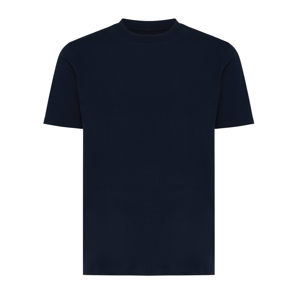 T-shirt uni bleu marine à manches courtes