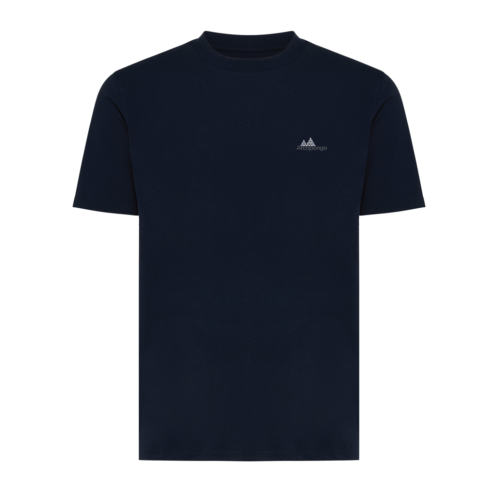 T-shirt bleu marine unisexe à manches courtes
