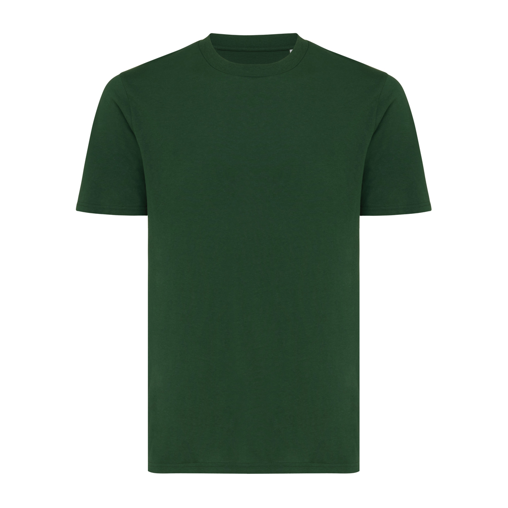 T-shirt vert uni à col rond