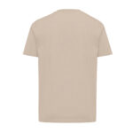 Dos de t-shirt beige uni à manches courtes
