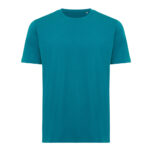 T-shirt uni bleu turquoise à manches courtes