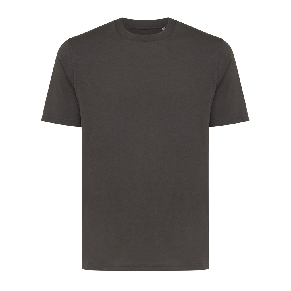 T-shirt uni gris foncé à manches courtes