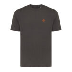 T-shirt gris avec petit logo orange