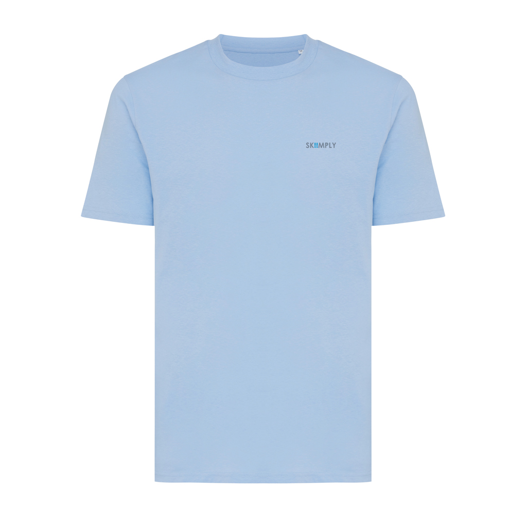 T-shirt bleu clair à col rond