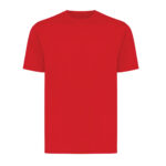 T-shirt rouge uni à manches courtes