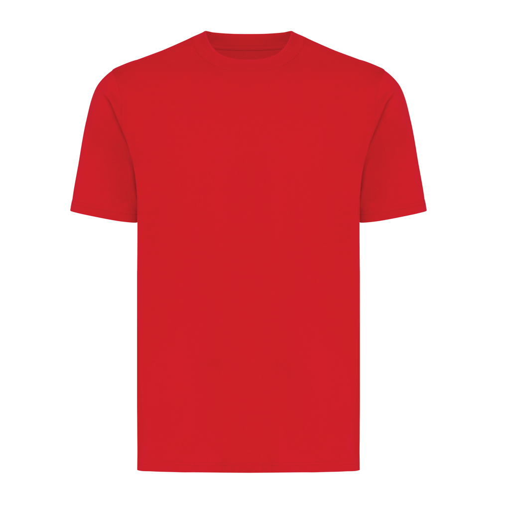 T-shirt rouge uni à manches courtes