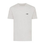 T-shirt gris clair uni à logo poitrine