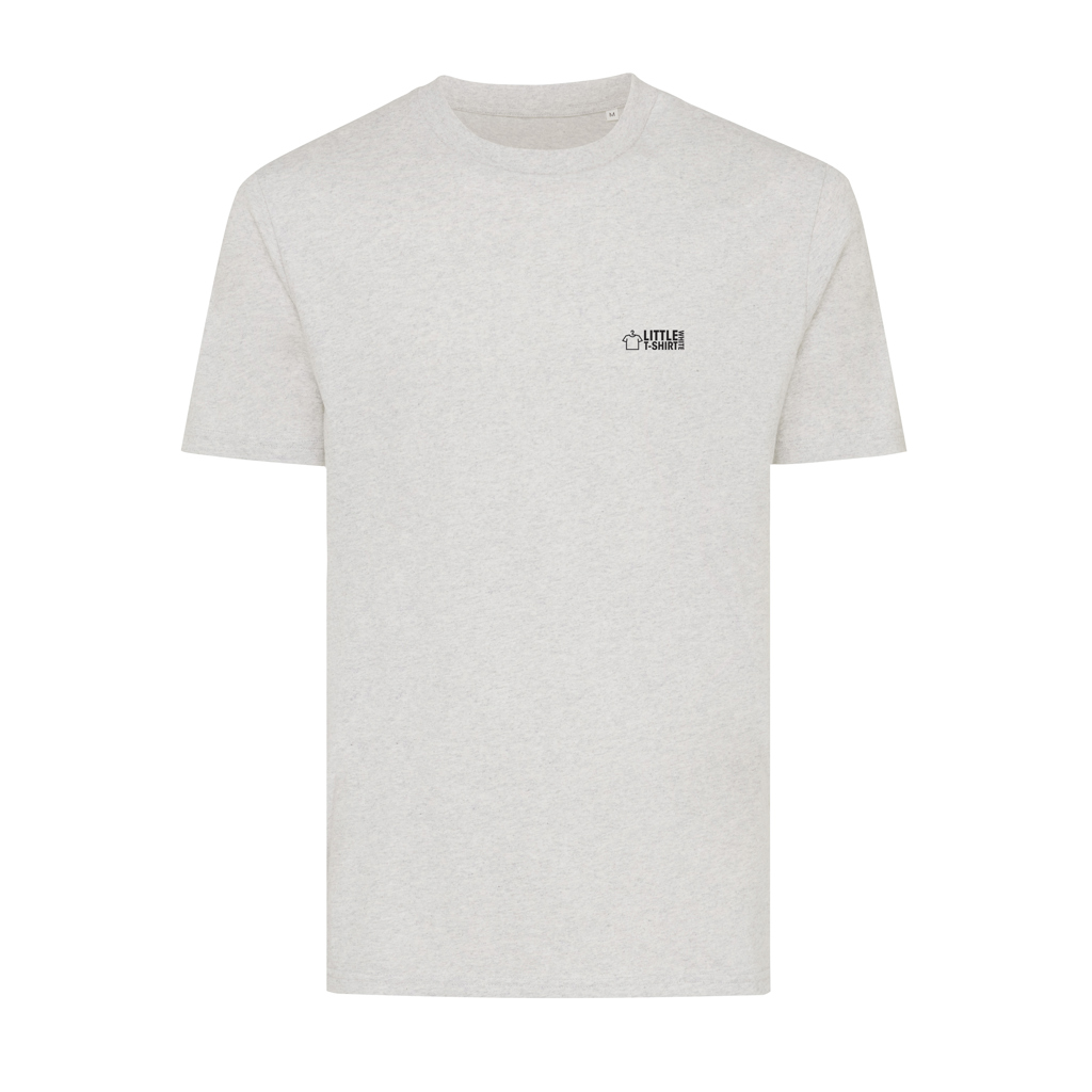 T-shirt gris clair uni à logo poitrine