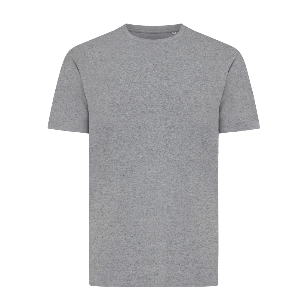 T-shirt gris uni à manches courtes