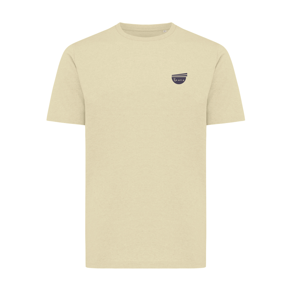 T-shirt beige avec petit logo poitrine