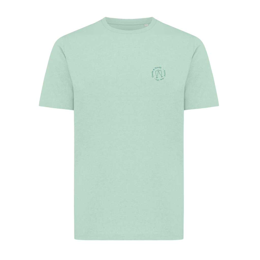 T-shirt vert clair avec petit logo poitrine