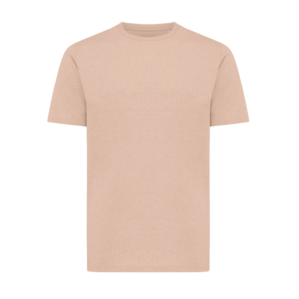 T-shirt beige uni à manches courtes
