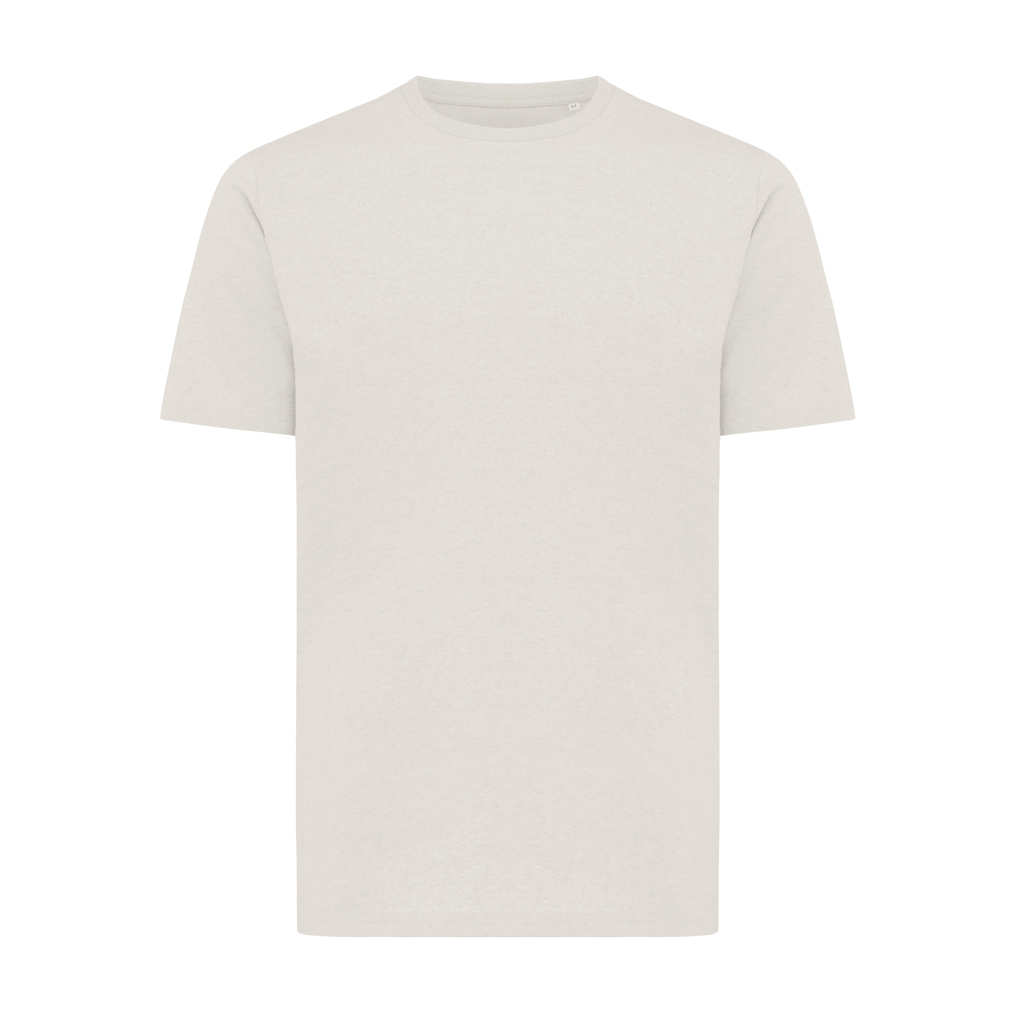 T-shirt beige uni à manches courtes